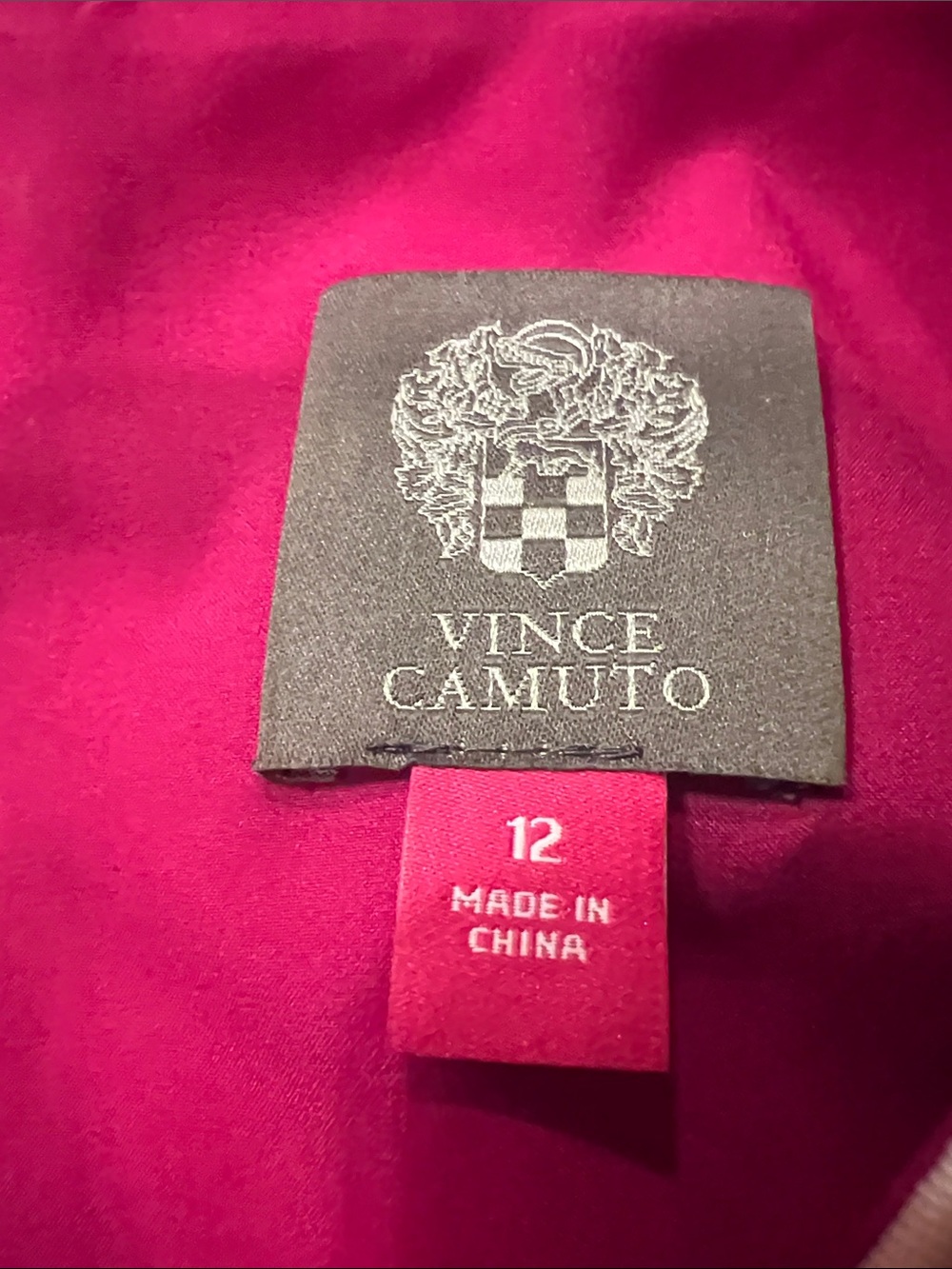 Vince Camuto Navy Floral Mini Dress with Pink & Teal Blooms Size 12 - Picture 8 of 9
